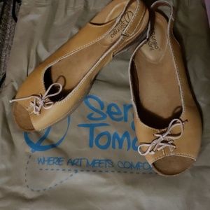 Sergio Tomani Cork and Leather Sandals
